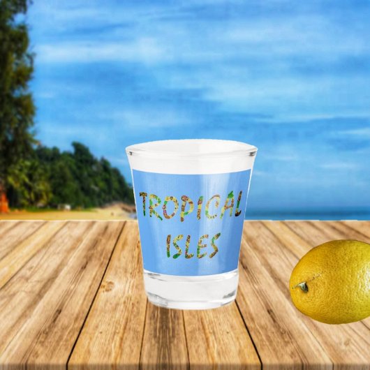 Tropische eilanden — Brwn Shot Glas
