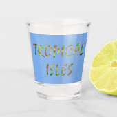 Tropische eilanden — Brwn Shot Glas (Voorkant)
