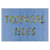Tropische Eilanden- Brwn Snijplank (Voorkant)