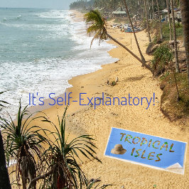 Tropische eilanden — Brwn Strandlaken