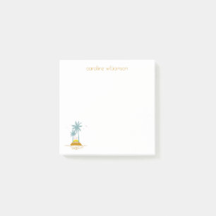 Tropische eilanden en palmbomen gepersonaliseerd post-it® notes