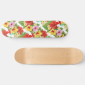 Tropische eilanden Hibiscus Skateboard (Horizontaal)