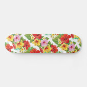 Tropische eilanden Hibiscus Skateboard (Horizontaal)
