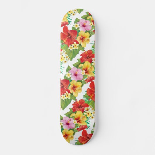 Tropische eilanden Hibiscus Skateboard (Voorkant)