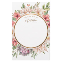 Tropische eilanden Pastel Floral, gepersonaliseerd