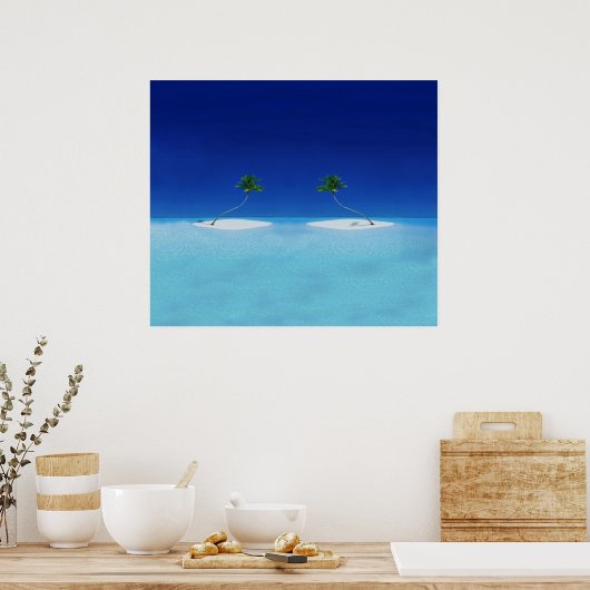 Tropische eilanden poster (Keuken)