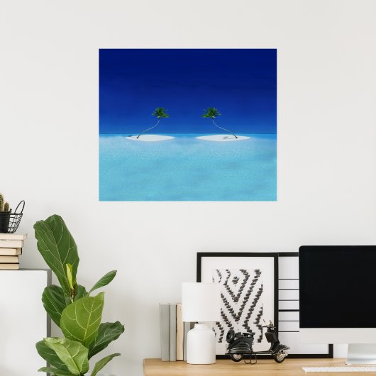 Tropische eilanden poster (Thuiskantoor)