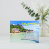 Tropische Eilanden Seychellen Vacatie Briefkaart (Staand voorkant)