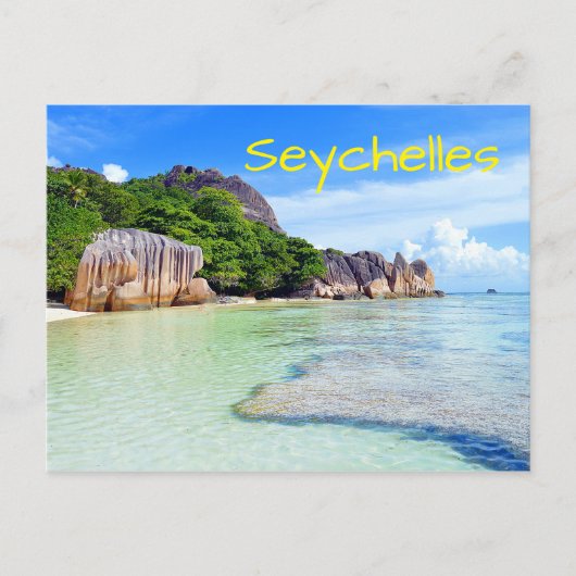 Tropische Eilanden Seychellen Vacatie Briefkaart (Voorkant)