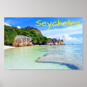 Tropische Eilanden Seychellen Vacatie Poster