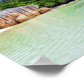 Tropische Eilanden Seychellen Vacatie Poster (Hoek)