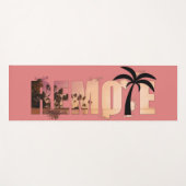 Tropische eilanden zonnepalmen yogamat (Voorkant (horizontaal))