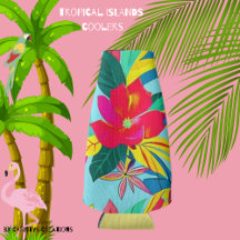 Tropische eilandengroep Colorful Flowers Cooler