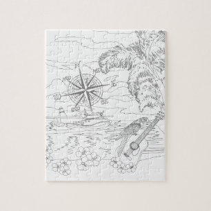 Tropische eilandengroep Volwassenen Puzzle Legpuzzel