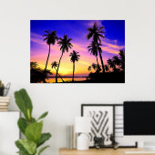 Tropische eilandenreeks over Sri Lanka Poster (Thuiskantoor)