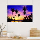 Tropische eilandenreeks over Sri Lanka Poster (Keuken)