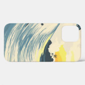 Tropische eilandgolf en surfer bij zonsondergang Case-Mate iPhone case (Achterkant (horizontaal))