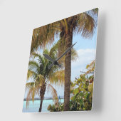 Tropische eilandklok vierkante klok (Hoek)