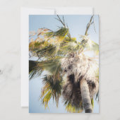 Tropische eilandpalm Tree Sweet 16 Birthday Party Kaart (Achterkant)