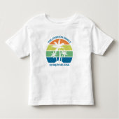  tropische eilandpalmbomen Schattige Kinder Shirts (Voorkant)