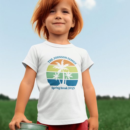  tropische eilandpalmbomen Schattige Kinder Shirts