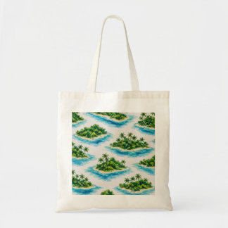 Tropische Eilandpalmboom Tote Bag