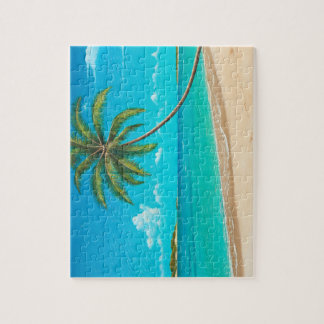 Tropische eilandpuzzel legpuzzel