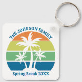  tropische eilandreis Palmbomen Sleutelhanger (Achterkant)