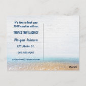 Tropische eilandscène in envelop briefkaart (Achterkant)