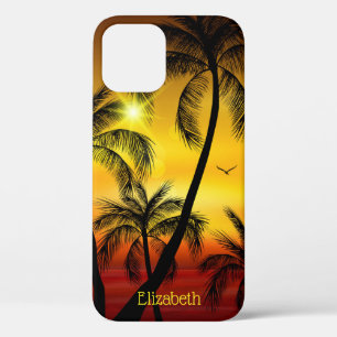 Tropische eilandstrand naam op maat Case-Mate iPhone case