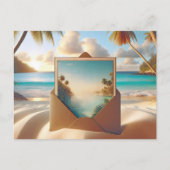 Tropische eilandvakantie briefkaart (Voorkant)