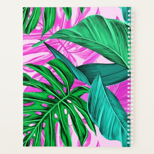 Tropische eilandvibes | Monogram 2025 Planner (Achterkant)