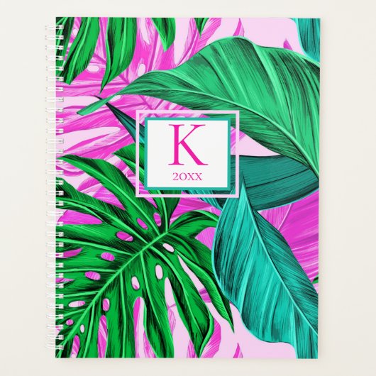 Tropische eilandvibes | Monogram 2025 Planner (Voorkant)