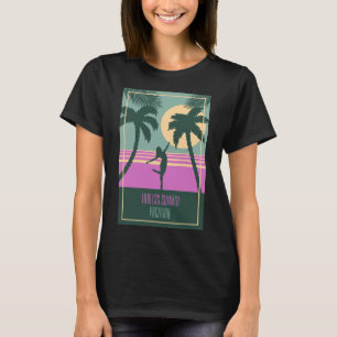 Tropische eindeloze zomervakantie t-shirt