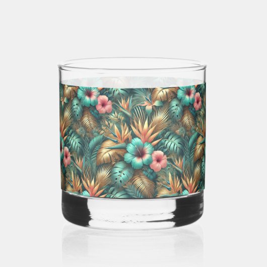 Tropische Elegance Rocks Glas (Voorkant)