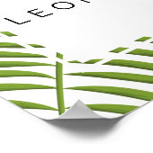 Tropische Elegant-Kaarten en cadeautwitbord Poster (Hoek)