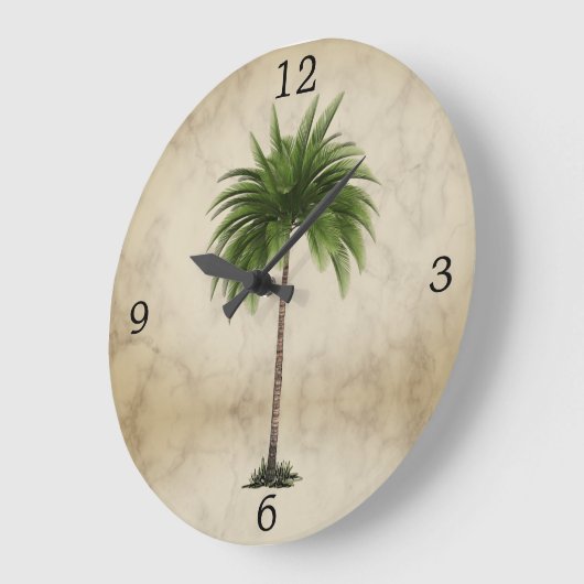  tropische elegant palmboom grote klok (Hoek)