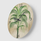  tropische elegante keuken met palmbomen grote klok (Hoek)