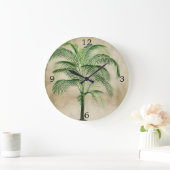  tropische elegante keuken met palmbomen grote klok (Huis)