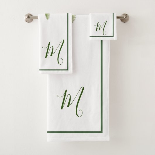  tropische elegante palmboom bad handdoek (Insitu)