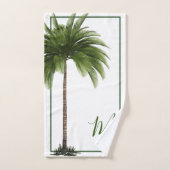  tropische elegante palmboom bad handdoek (Handdoek)