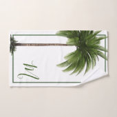  tropische elegante palmboom bad handdoek (Handdoek)