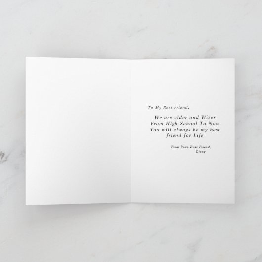 Tropische elegante roze bloemen afgelopen dag kaart (Binnen)