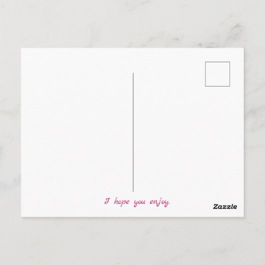 Tropische Elegante Roze Bloemen Verjaardag Briefkaart (Achterkant)