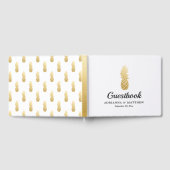 Tropische elegantie | Ananas bruiloft Gastenboek (Volledig)