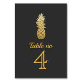 Tropische elegantie | Ananas bruiloft Kaart (Achterkant)