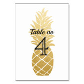 Tropische elegantie | Ananas bruiloft Kaart (Achterkant)