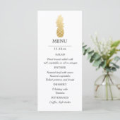 Tropische elegantie | Ananas bruiloft Menu (Staand voorkant)