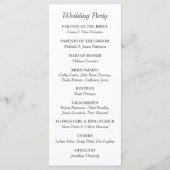 Tropische elegantie | Ananas bruiloft programma Programmakaart (Achterkant)