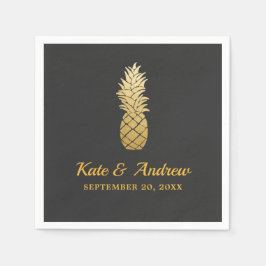 Tropische elegantie | Ananas bruiloft Servet